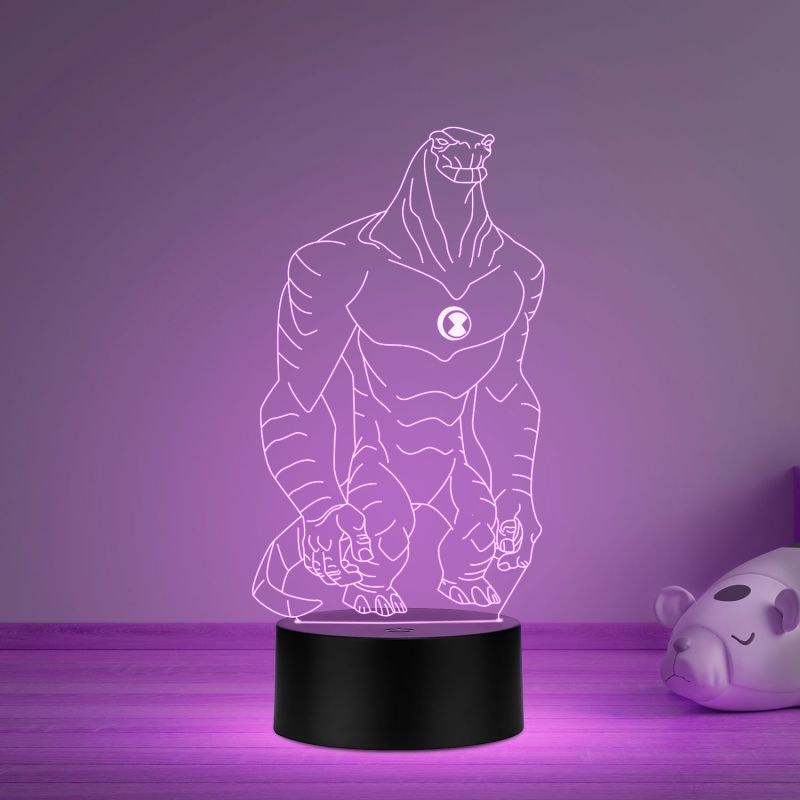 Ben 10 Humungousaur 3D Acrylic Night Lamp with 7 Color Changing Light Desk Table Lamp with Remote Control